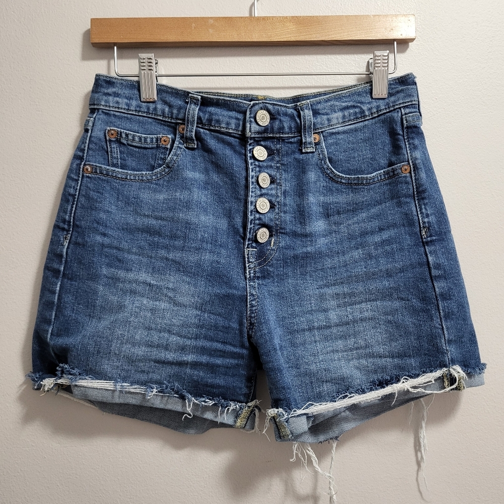 GAP Denim Cutoff Button Fly Jean Shorts 4" Inseam Size 25 / 0
